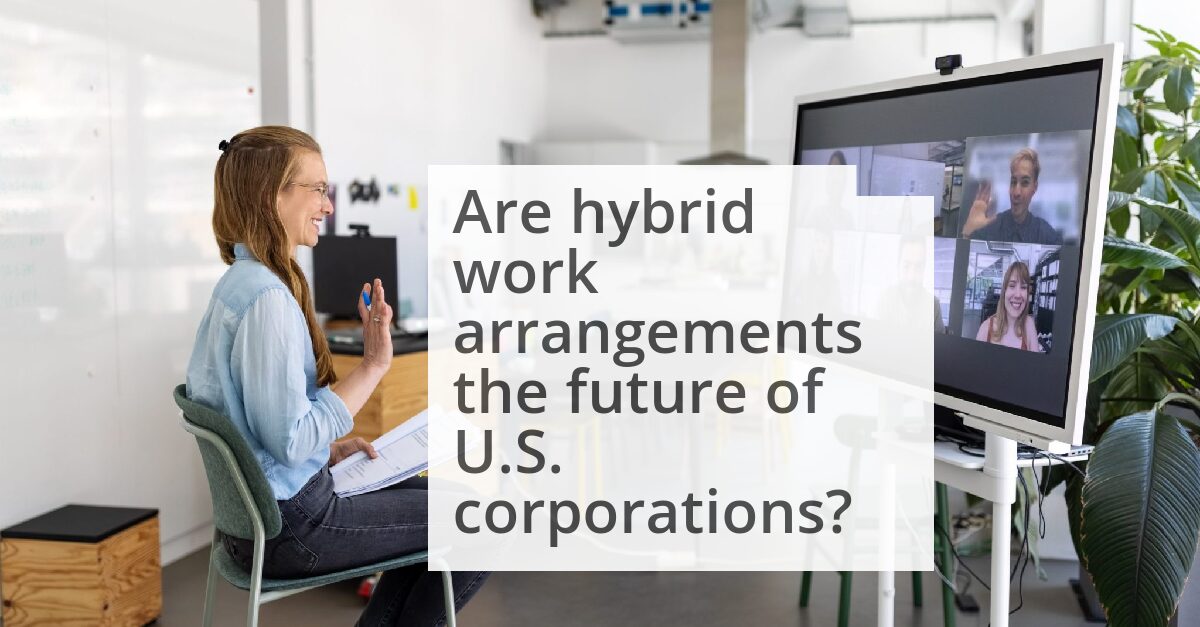 Workers and bosses are reaching a truce as hybrid work becomes the new norm among the biggest U.S. companies image